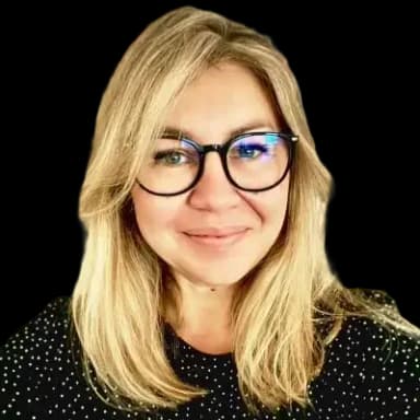 Jolanta Dywańska na zdjęciu.